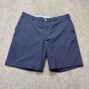 Peter Millar Salem Performance Golf Shorts Men 38 Blue 9" Classic Fit b078